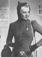 vintage knitting pattern for ARP jacket