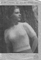 vintage ladies angora knitting pattern patons 243 1940s