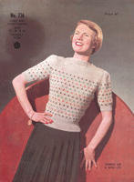 vintage ladies target 726 knitting pattern for ladies fair isle knitting pattern 1940s