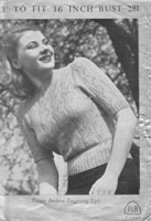 ladies summer top knitting patterns 1950s