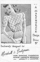 vintage wartime knitting pattern for ladies jumper 1940s