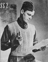 vintage wartime slipover knitting pattern