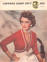 Great vintage ladies bolero knitting pattern