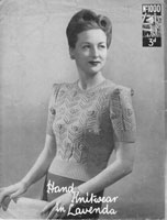 ladies vintage summer top knitting pattern