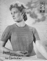 lavenda jumper knitting pattern from 1940s