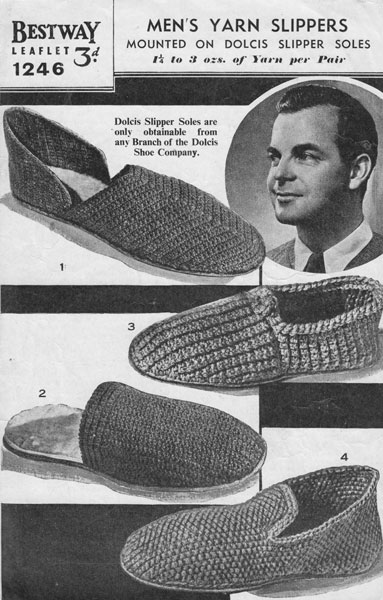 old fashioned house slippers
