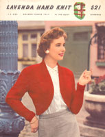 Great vintage ladies bolero knitting pattern