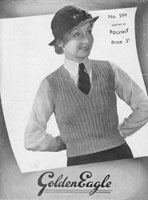 vintage ladies service watime tank top ladies knitting pattern 1940s