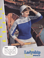 vintage ladies dolman style jumper with fair isle yoke