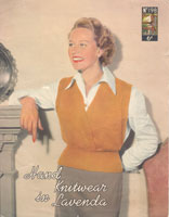 Great vintage ladies cross over sleeveless jerkin knitting pattern