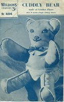 vintage sewing pattern foir toy bear